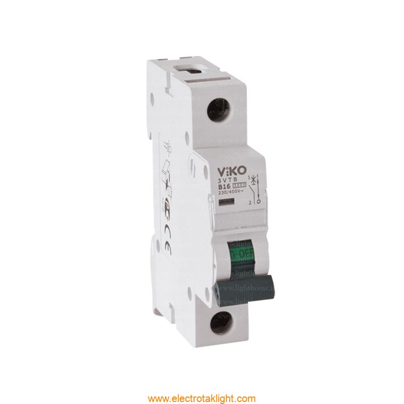 کلید مینیاتوری یک پل 1 آمپر ویکو تیپ B