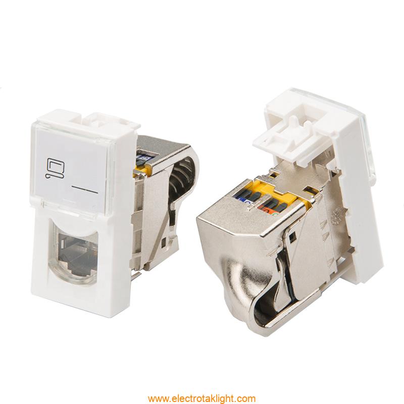 کیستون شبکه لگراند CAT6 SFTP دو ماژول پهن کیستون شبکه لگراند CAT6 SFTP دو ماژول پهن