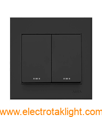 کلید و پریز آسیا الکتریک مدل اریک مشکی کلید و پریز آسیا الکتریک مدل اریک مشکی