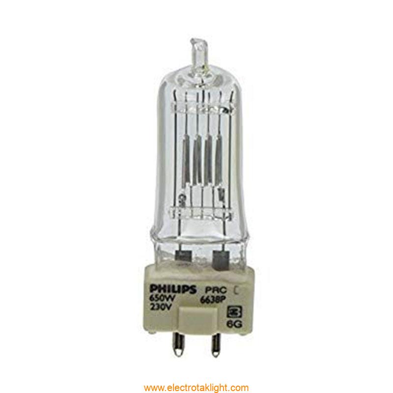لامپ هالوژن فیلیپس 650 وات BROAD WAY 6638P 650W 230v نور لامپ هالوژنی 650 وات فیلیپس