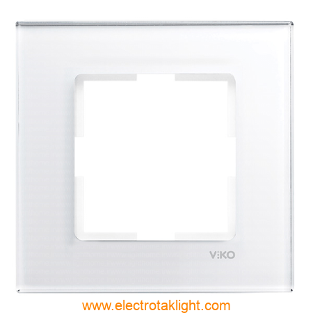 کلید و پریز ویکو سری Artline مدل Novella با کادر شیشه