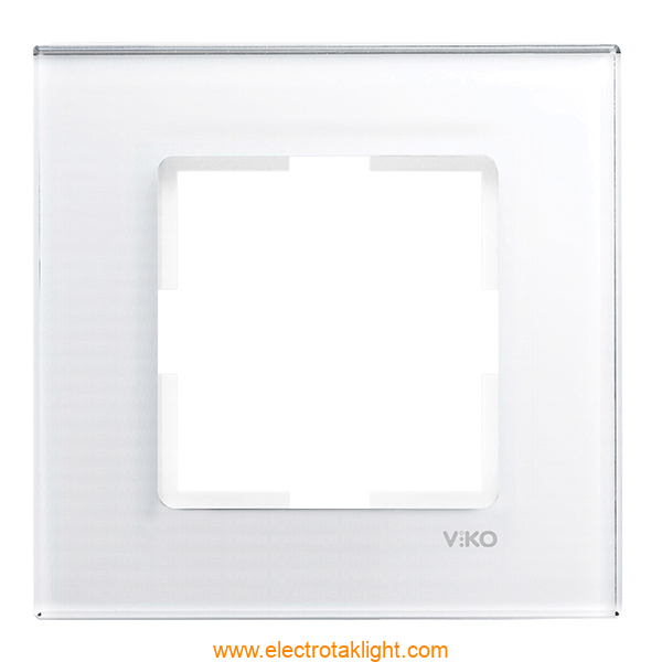 کلید و پریز ویکو سری Artline مدل Novella با کادر شیشه