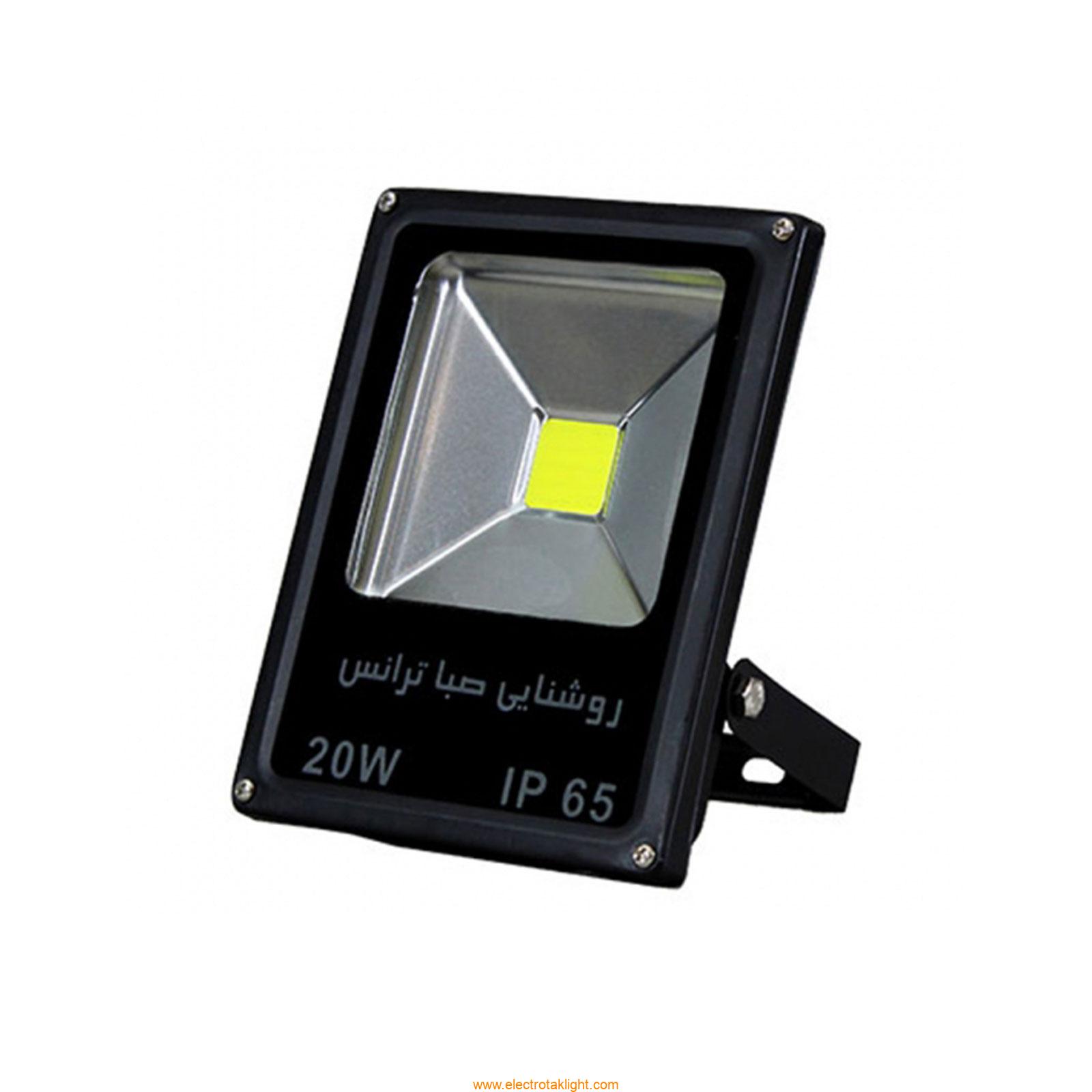 پرژکتور 20 وات صبا مدل تخت پروژکتور 20 وات COB صبا ترانس مدل تخت